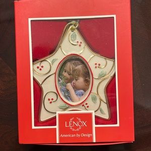 Lenox Christmas photo ornament